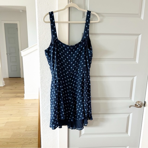 NWT Reformation Valencio Polka Dot Mini Dress Plus Size ES - Picture 6 of 6